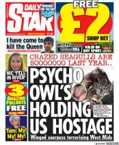 Daily Star (UK) Newspaper Front Page for 4 February 2023