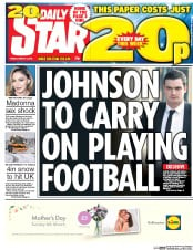 Daily Star (UK) Newspaper Front Page for 4 March 2016