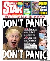 Daily Star (UK) Newspaper Front Page for 4 March 2020