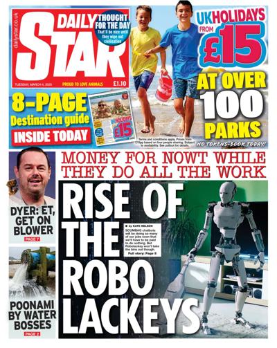Daily Star Newspaper Front Page (UK) for 4 March 2025
