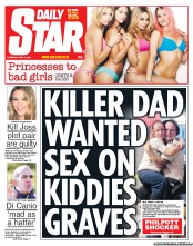 Daily Star (UK) Newspaper Front Page for 4 April 2013