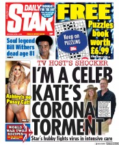 Daily Star (UK) Newspaper Front Page for 4 April 2020