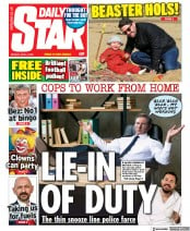 Daily Star (UK) Newspaper Front Page for 4 April 2022