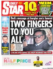 Daily Star (UK) Newspaper Front Page for 4 May 2018