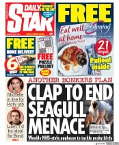 Daily Star (UK) Newspaper Front Page for 4 May 2020