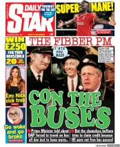 Daily Star front page for 4 May 2022