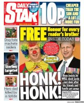 Daily Star (UK) Newspaper Front Page for 4 August 2020