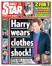 Daily Star (UK) Newspaper Front Page for 4 September 2012