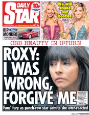 Daily Star (UK) Newspaper Front Page for 4 September 2018