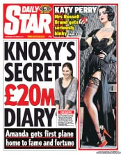 Daily Star (UK) Newspaper Front Page for 5 October 2011