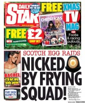Daily Star (UK) Newspaper Front Page for 5 December 2020