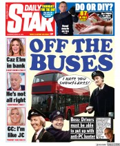 Daily Star (UK) Newspaper Front Page for 5 March 2020