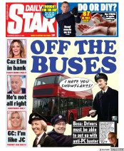 Daily Star (UK) Newspaper Front Page for 5 March 2020