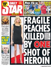 Daily Star (UK) Newspaper Front Page for 5 May 2014