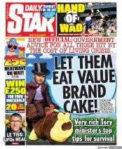 Daily Star front page for 5 May 2022