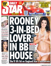 Daily Star Newspaper Front Page (UK) for 5 June 2014
