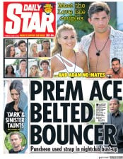 Daily Star (UK) Newspaper Front Page for 5 June 2018