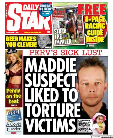 Daily Star Newspaper Front Page (UK) for 5 June 2020