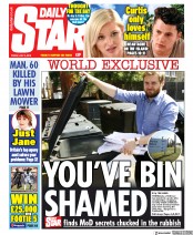 Daily Star (UK) Newspaper Front Page for 5 July 2019