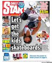Daily Star (UK) Newspaper Front Page for 5 August 2021