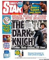 Daily Star (UK) Newspaper Front Page for 6 October 2022