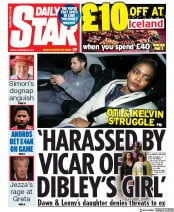 Daily Star (UK) Newspaper Front Page for 6 December 2019