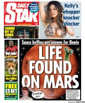 Daily Star (UK) Newspaper Front Page for 6 March 2020