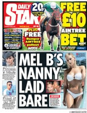 Daily Star (UK) Newspaper Front Page for 6 April 2017