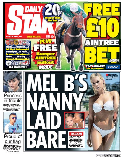 Daily Star Newspaper Front Page (UK) for 6 April 2017