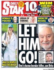 Daily Star (UK) Newspaper Front Page for 6 April 2018
