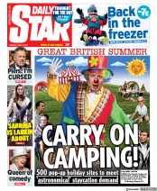 Daily Star (UK) Newspaper Front Page for 6 April 2021