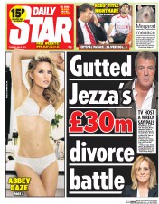 Daily Star (UK) Newspaper Front Page for 6 May 2014