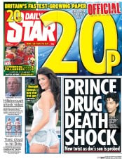Daily Star (UK) Newspaper Front Page for 6 May 2016