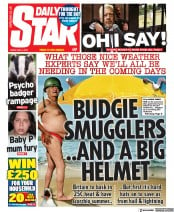 Daily Star (UK) Newspaper Front Page for 6 May 2022