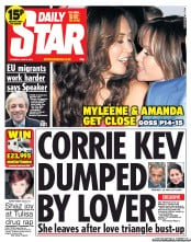 Daily Star (UK) Newspaper Front Page for 6 June 2013
