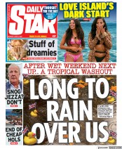 Daily Star (UK) Newspaper Front Page for 6 June 2022