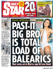 Daily Star (UK) Newspaper Front Page for 6 July 2017