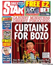 Daily Star (UK) Newspaper Front Page for 6 July 2022
