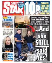 Daily Star (UK) Newspaper Front Page for 6 August 2020