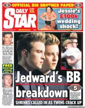 Daily Star (UK) Newspaper Front Page for 6 September 2011