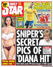 Daily Star (UK) Newspaper Front Page for 7 October 2013