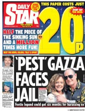 Daily Star (UK) Newspaper Front Page for 7 October 2015