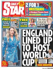 Daily Star (UK) Newspaper Front Page for 7 October 2017