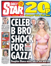 Daily Star (UK) Newspaper Front Page for 7 December 2016