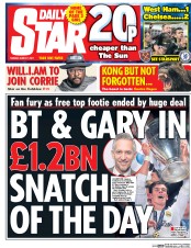 Daily Star (UK) Newspaper Front Page for 7 March 2017