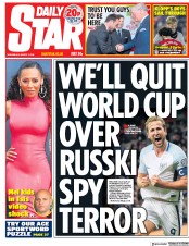 Daily Star (UK) Newspaper Front Page for 7 March 2018