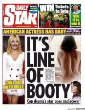 Daily Star (UK) Newspaper Front Page for 7 May 2019