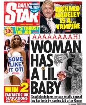 Daily Star (UK) Newspaper Front Page for 7 June 2021
