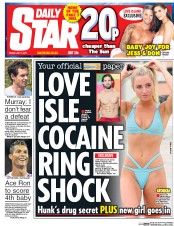 Daily Star (UK) Newspaper Front Page for 7 July 2017