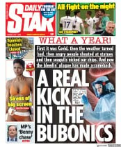 Daily Star (UK) Newspaper Front Page for 7 July 2020